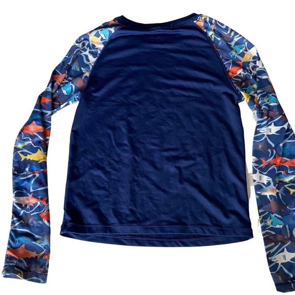 🎀 3 for $25 Reel Legends Child's Long Sleeve Swim Shirt/Rashguard Size 6 - Picture 2 of 6